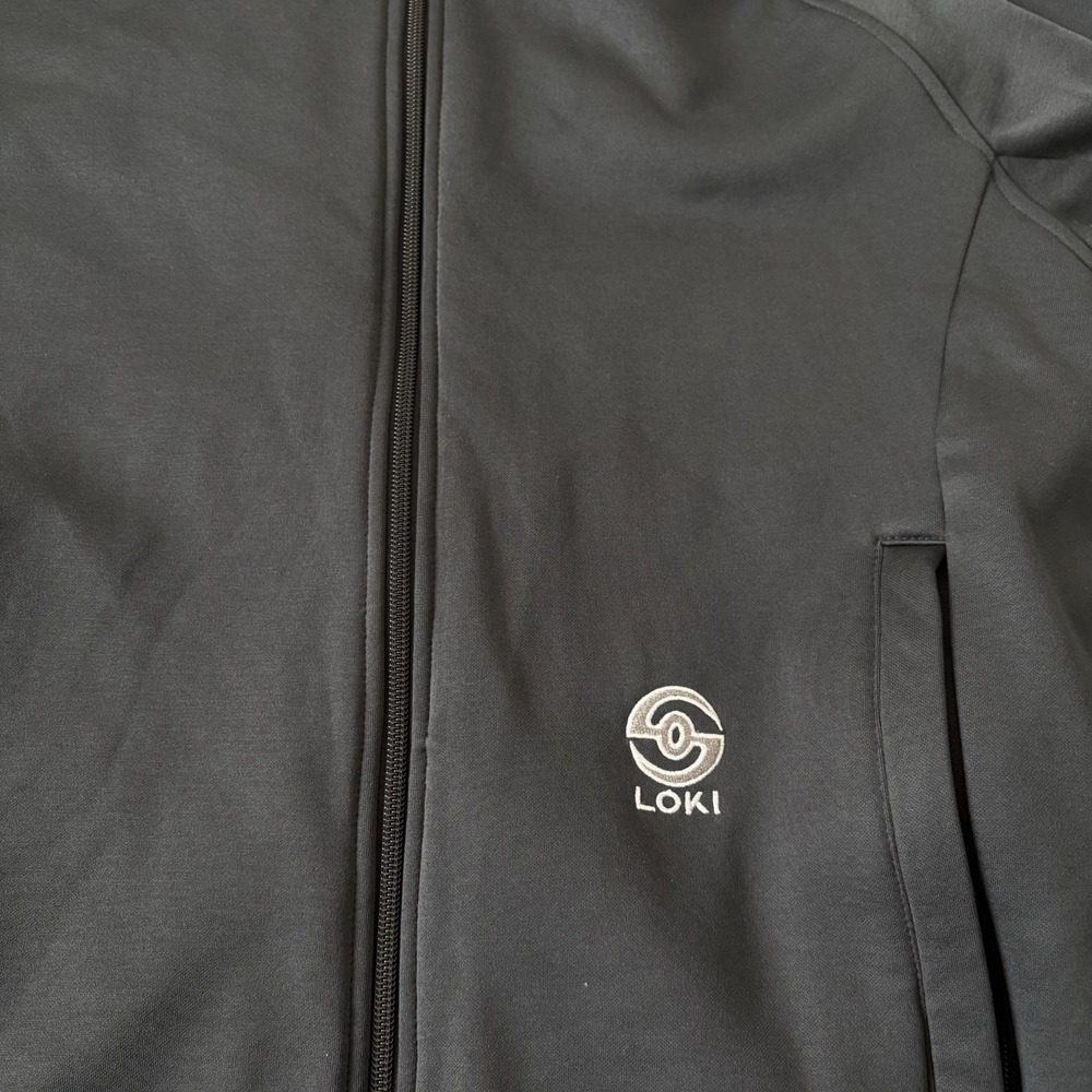 Loki Gear Hoodie Mens Large Black Full Zip All In One Tech Hiking Full Zip - Picture 5 of 11
